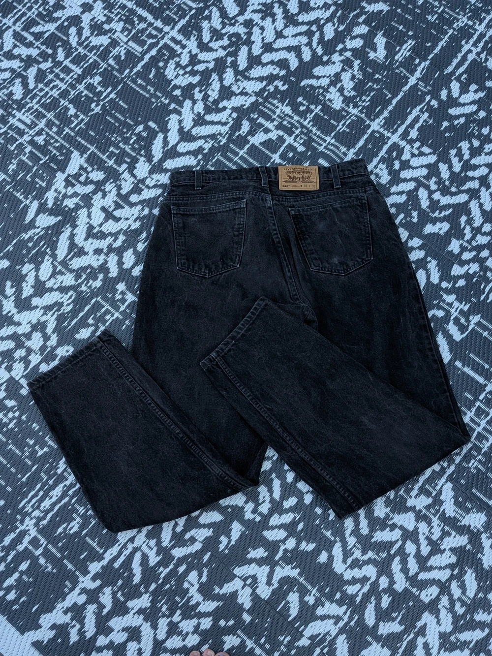 Vintage pair of September 1997 Levi's 560 Loose Fit Tapered Jeans